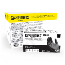 AMMEX Black Nitrile Exam Gloves